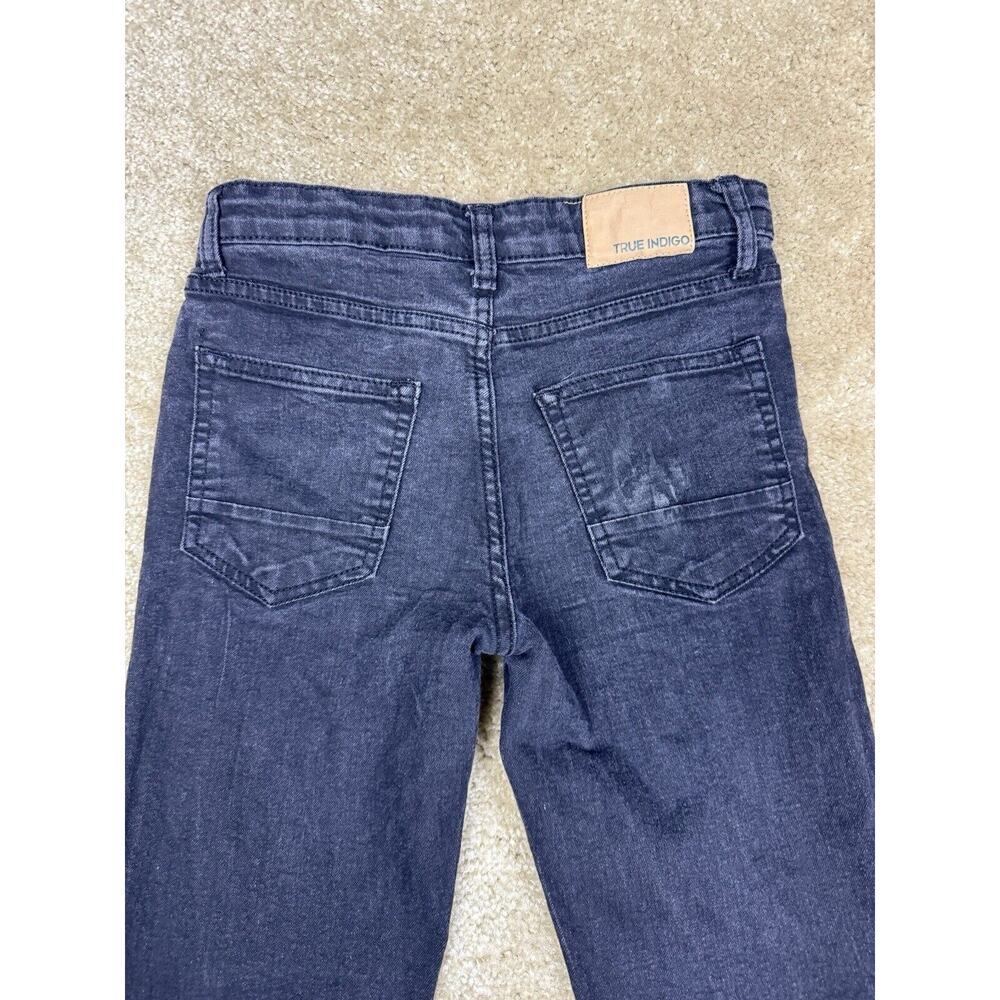 True Indigo Skinny Jeans Kids Size 12 Black Stretch Adjustable A527 - Picture 7 of 11